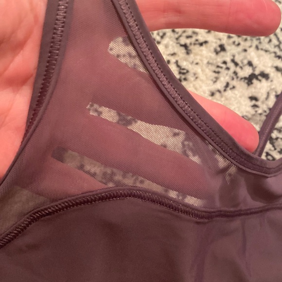 🆕🍋Lululemon Anew Singlet side slit tank, black currant - Picture 4 of 8